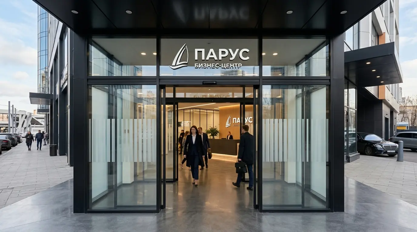Телескопические двери — в офисе, детали конструкции