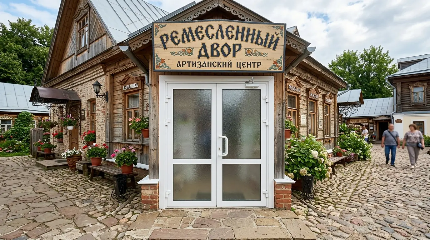 Входные раздвижные двери — у входа