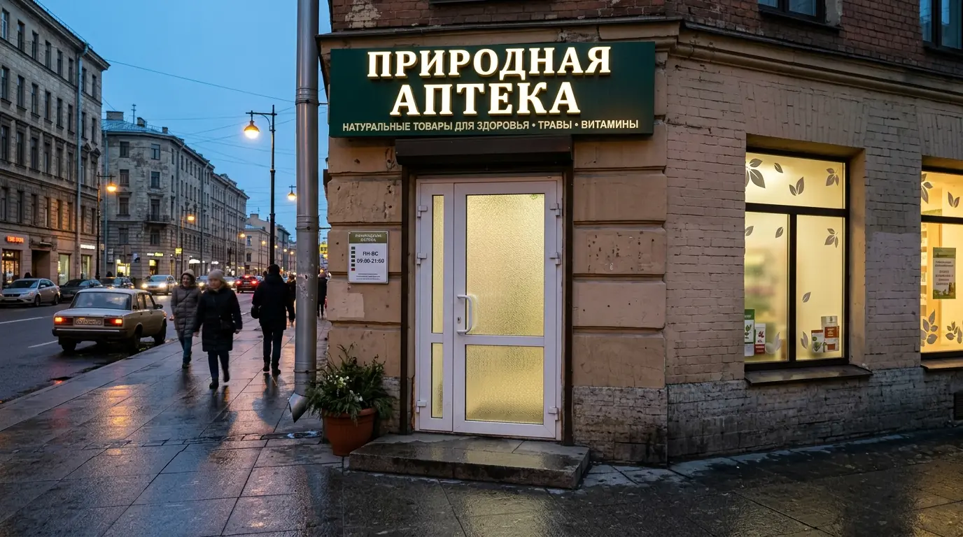 Уличные стеклянные двери для магазина — в медицинском центре, детали конструкции