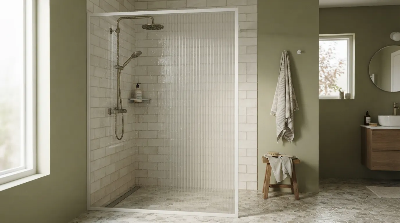 Душевая перегородка полукруглая — в душевой, в интерьере